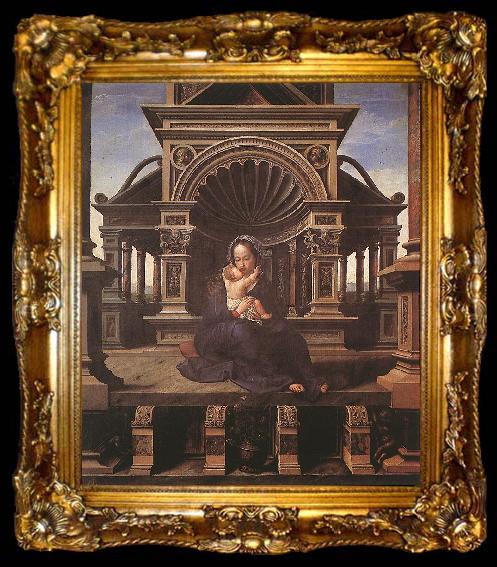 framed  GOSSAERT, Jan (Mabuse) Virgin of Louvain dfg, ta009-2